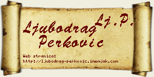 Ljubodrag Perković vizit kartica